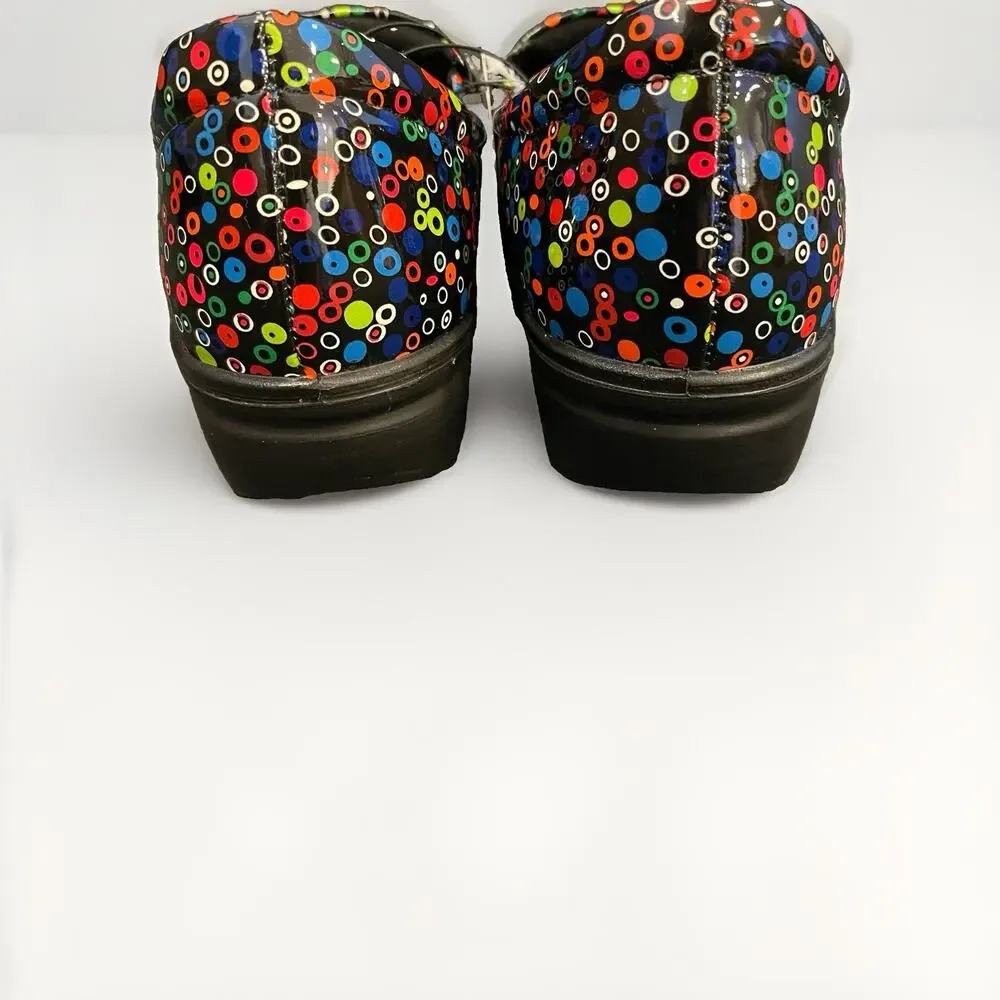 NWT Easy Street Easy Works Tiffany Women’s Clogs Slip Resistant Polka Dot 10W